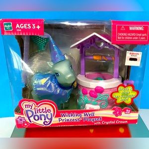 MY LITTLE PONY G3 NWT VTG 2003 WISHING WELL PRINCESS PLAYSET WITH CRYSTAL CROWN